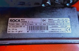 Caldera Roca modelo NGO50 Gasoil con tanque ACS