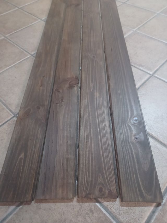 Lamas de madera nogal pack 5