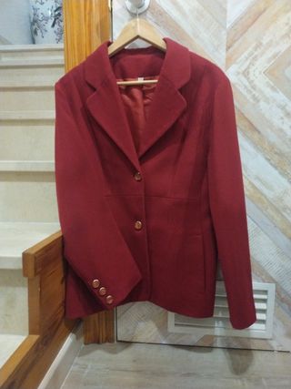 Chaqueta roja lana