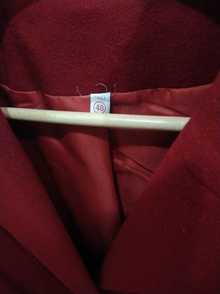 Chaqueta roja lana