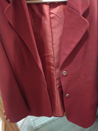Chaqueta roja lana
