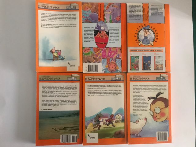 LIBROS BARCO DE VAPOR 6 LIBROS