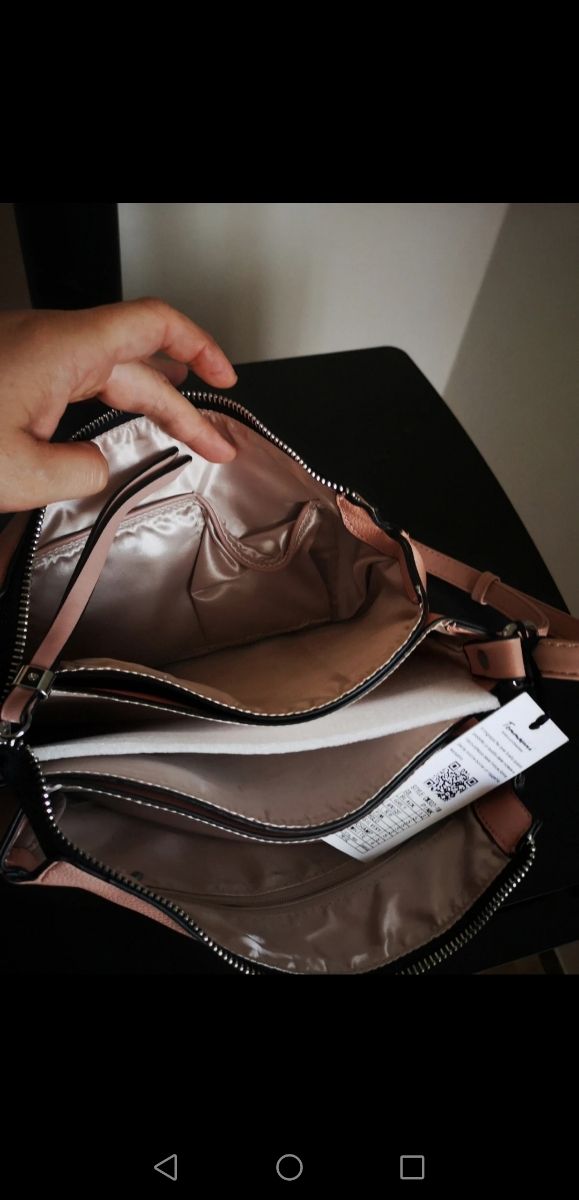 Borsa rosa a tracolla