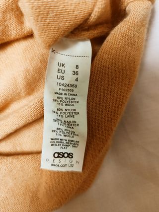 ASOS Jersey lana color fuzzy pink