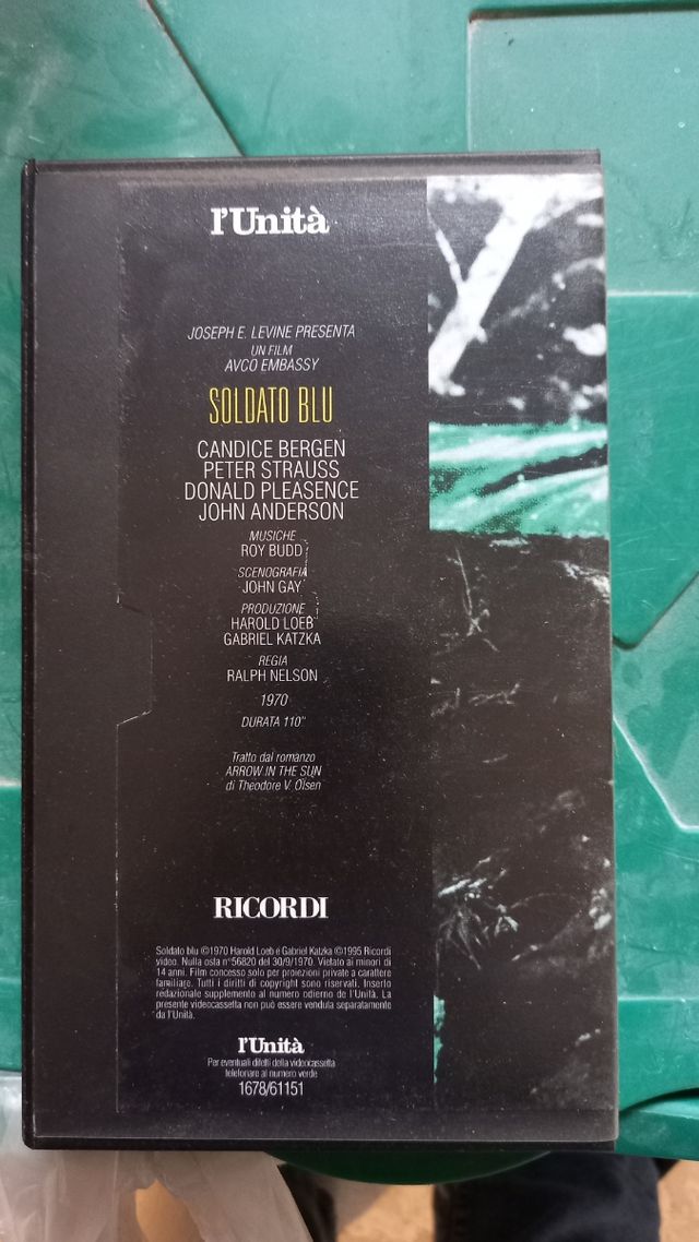 Vhs soldato blu usata vintage 