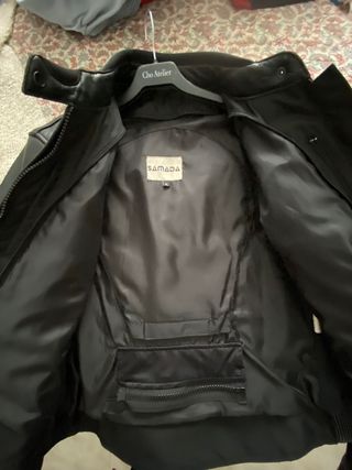 Chaqueta de piel, moto Samada, hombre