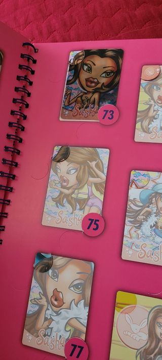 Bratz animated cards album blu vuoto