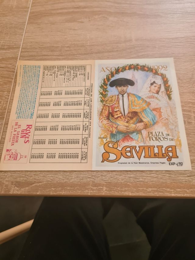 Libreto de Toros Feria de Abril 1992