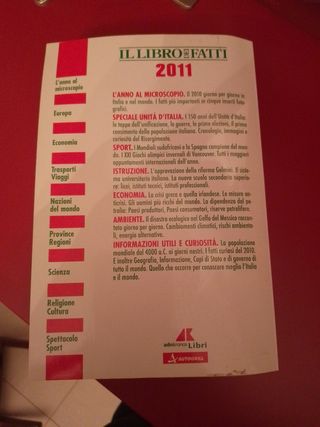 Il libro dei fatti 2011