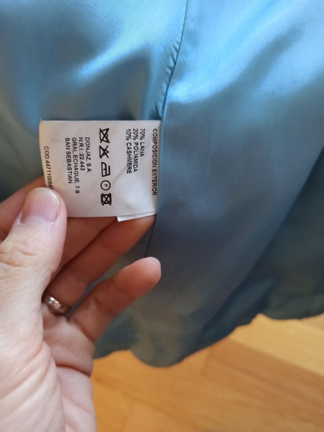 Abrigo lana y cashmere