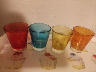Set bicchieri colorati 