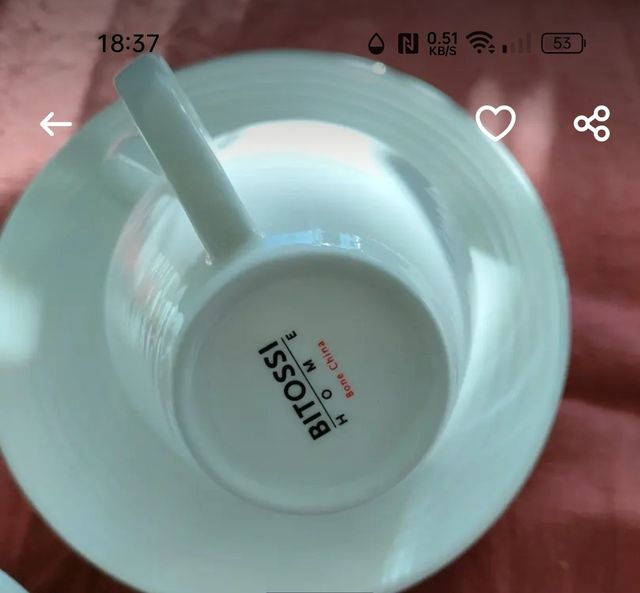 Bitossi tazzine caffè con piattino