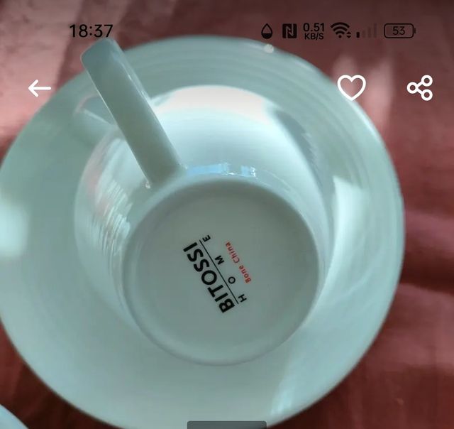 Bitossi tazzine caffè con piattino