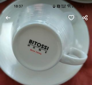 Bitossi tazzine caffè con piattino