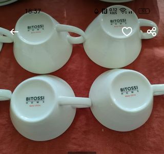 Bitossi tazzine caffè con piattino