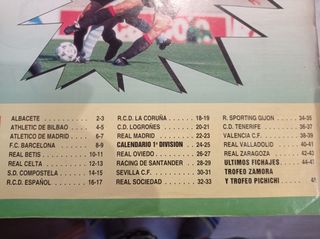 Album cromos Liga 94-95