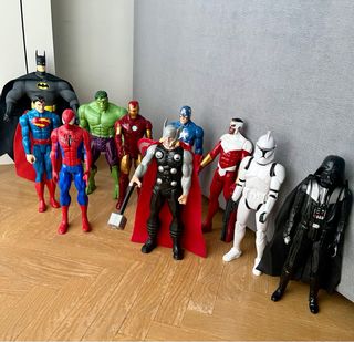 Muñecos Marvel, Star Wars y DC