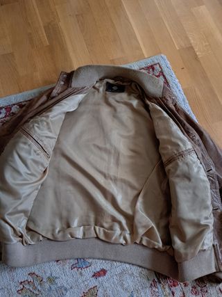 A1 Flight Jacket cream leather