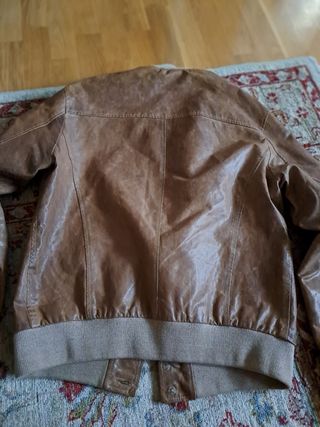 A1 Flight Jacket cream leather