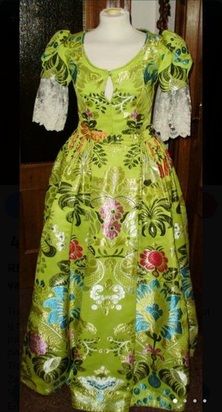 Traje fallera S XIX farol sedalina