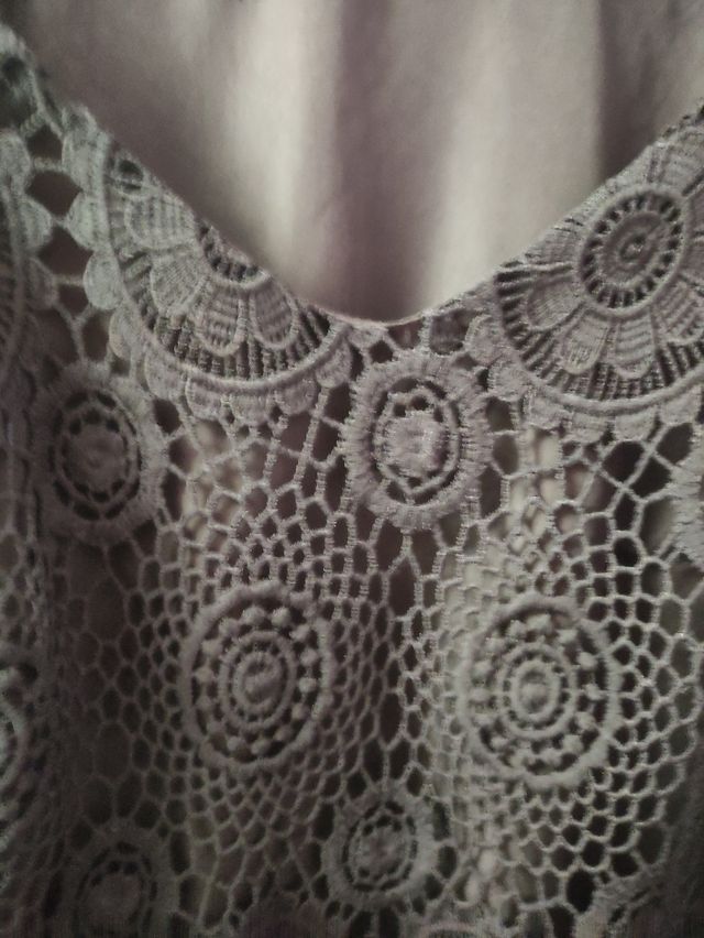 Vestido de encaje talla 48