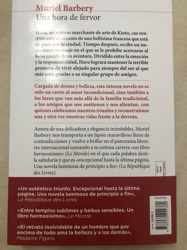 Muriel Barbery - Una hora de fervor