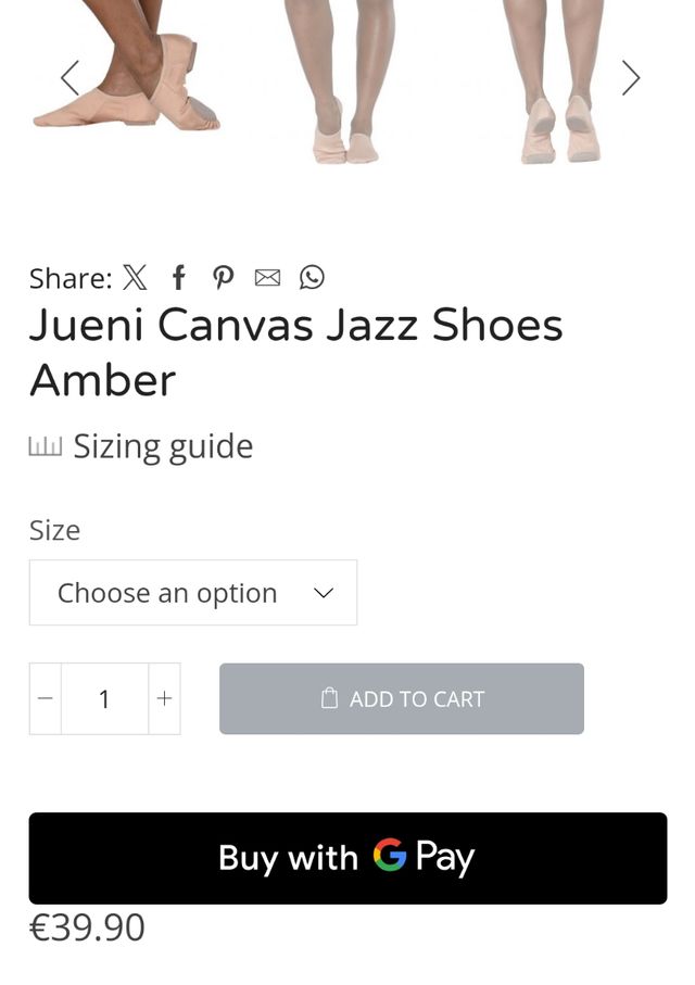 Zapatillas baile Jazz niña