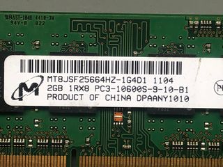 RAM Micron 2GB PC3 10600 DDR3 1333MHz