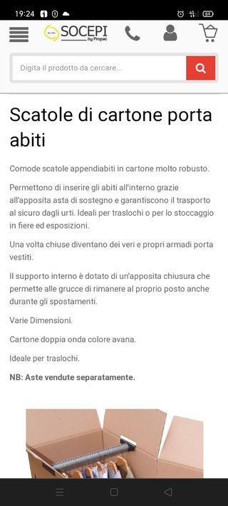 Asta supporto PVC 60 cm TRASLOCHI