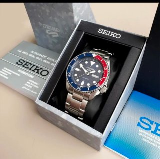 RELLOTGE SEIKO 5 PEPSI , blau, negre, AUTOMÀTIC
