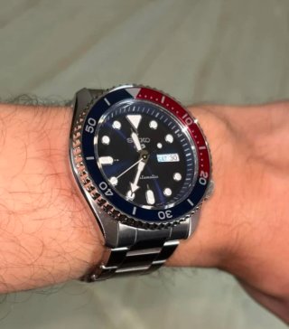 RELLOTGE SEIKO 5 PEPSI , blau, negre, AUTOMÀTIC