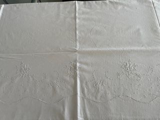 Sabana y Almohadon bordado de algodon