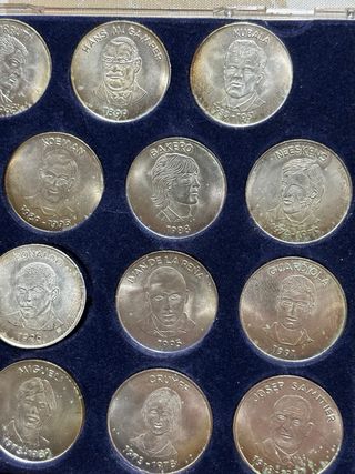 Coleccion monedas plata Barcelona