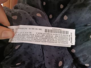 Falda negra lunares XS Zara 