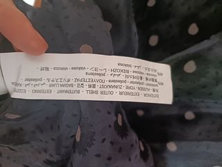 Falda negra lunares XS Zara 
