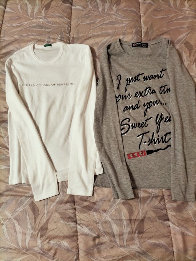 N.2 T-shirt maniche lunghe