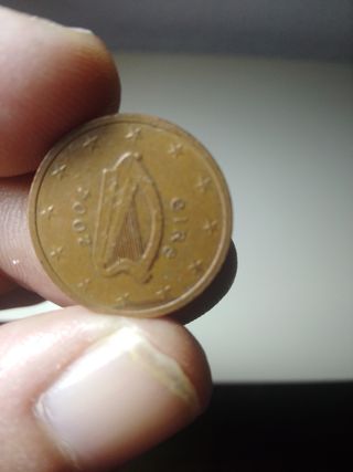 2 monedas 1 y 2 céntimos Irlanda 2004