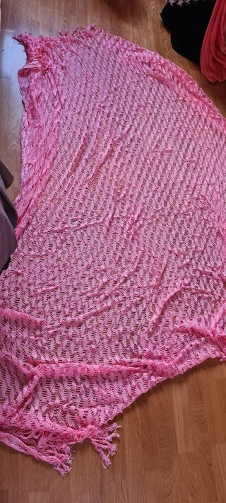 Copertina a rete rosa vintage