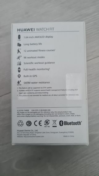 Smartwatch huawei watch fit 