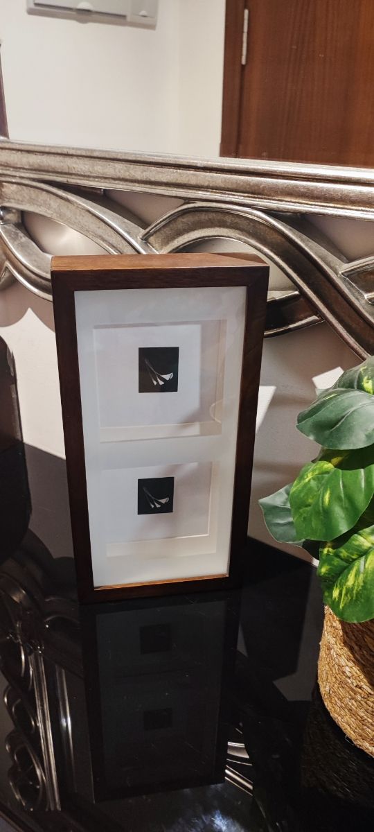 Nuevo portaretratos cuadro madera pared y pie