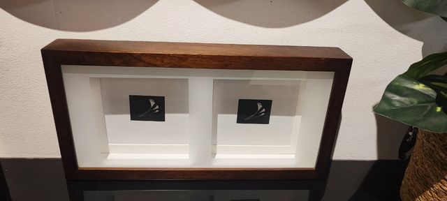 Nuevo portaretratos cuadro madera pared y pie