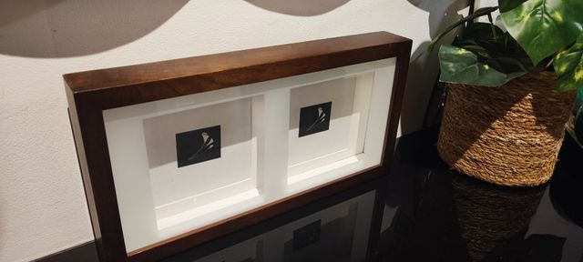 Nuevo portaretratos cuadro madera pared y pie