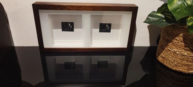 Nuevo portaretratos cuadro madera pared y pie