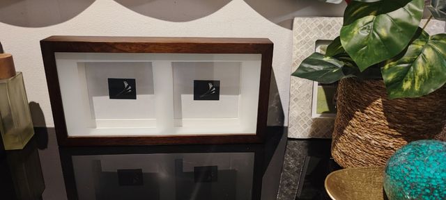 Nuevo portaretratos cuadro madera pared y pie