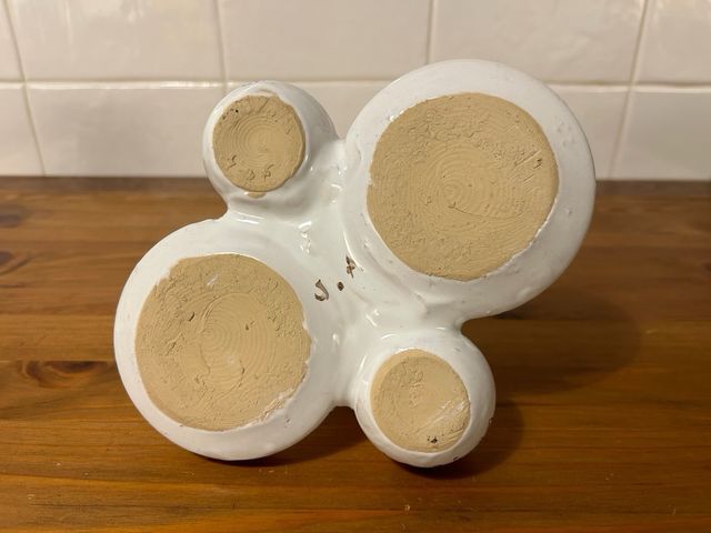 Vinagrera y aceitera de ceramica sevillana