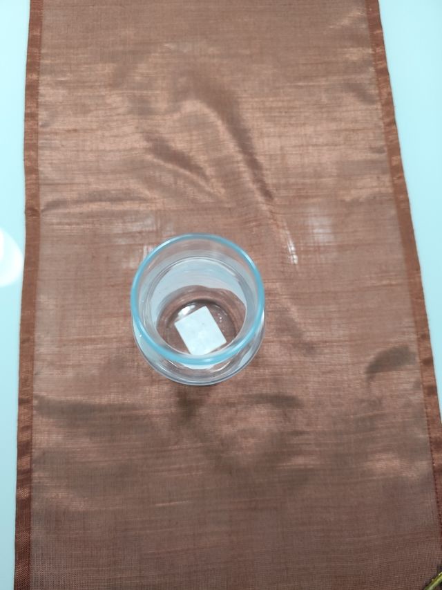 JARRÓN DE CRISTAL CON FLORES 15 X10