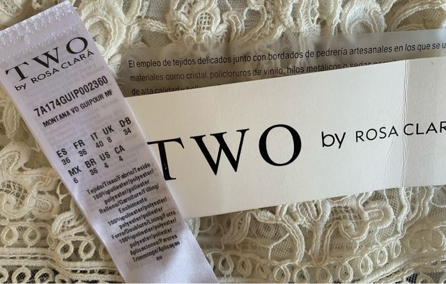 Vestido Novia Rosa Clará espectacular