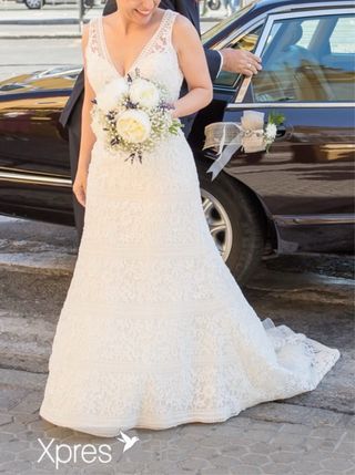 Vestido Novia Rosa Clará espectacular