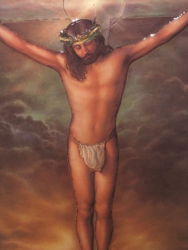 Cuadro Cristo Crucificado en 3D 