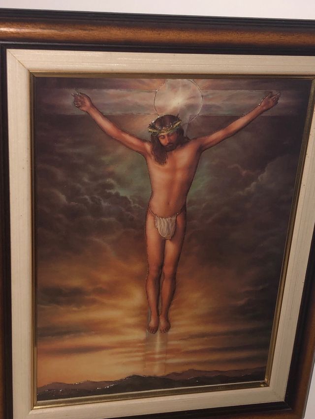 Cuadro Cristo Crucificado en 3D 